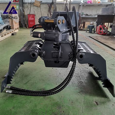 mini excavator hydraulic grab|rotating grab for excavator.